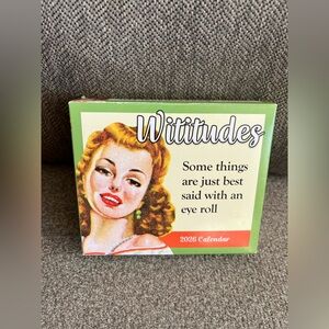 Andrew McMeel Publishing Wititudes 2026  Daily Desk Top Box Calendar